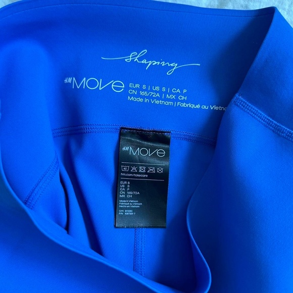 Blue high-waisted leggings - Picture 6 of 6